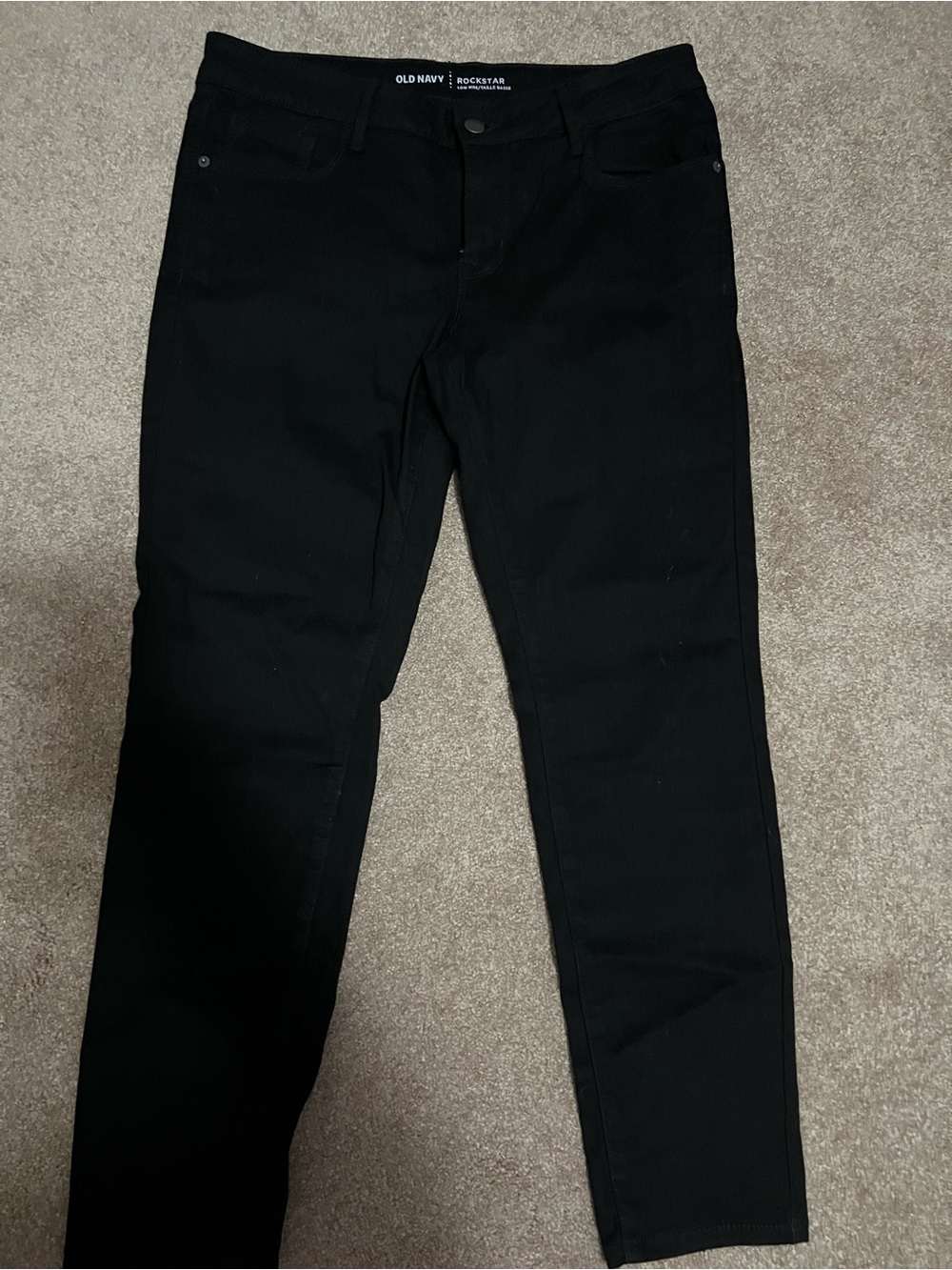 Old Navy Rockstar Low Rise Black Jeans